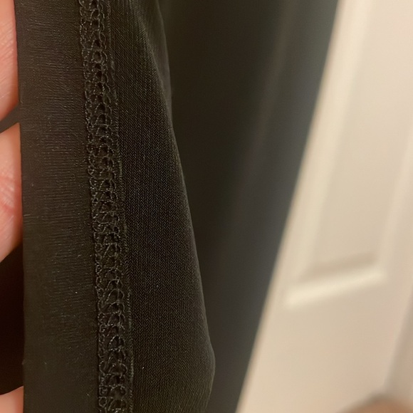 New York & Company Long Black Stretch Dress With Gold Belt - Picture 10 of 10